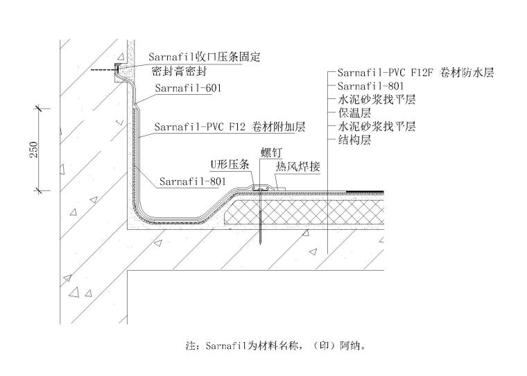 15套施工组织资料下载-15套平屋面节点详图设计（CAD）