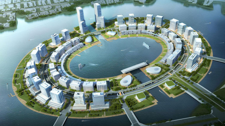 生态新区工程概况资料下载-基于生态文明理念的郑东新区城市设计实践