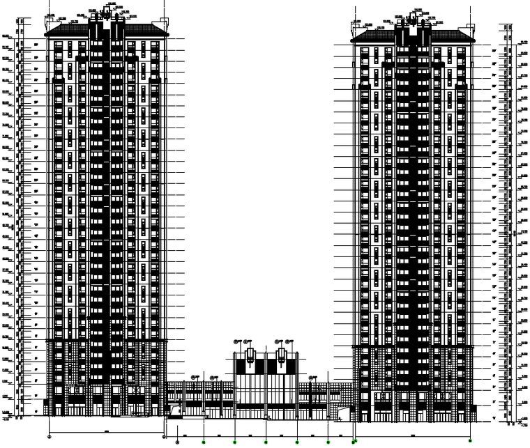 高层住宅工程施工组织设计（260页）-19典型剖面图