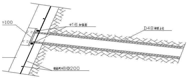 建筑基坑开挖降排水及变形监测方案-土钉钢花管