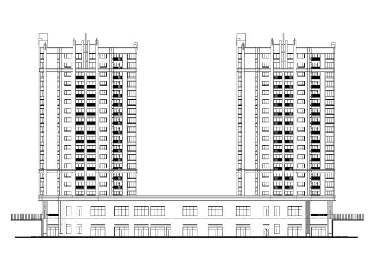 高层房建施工图纸资料下载-多彩贵州城地块安置房住宅设计建筑施工图