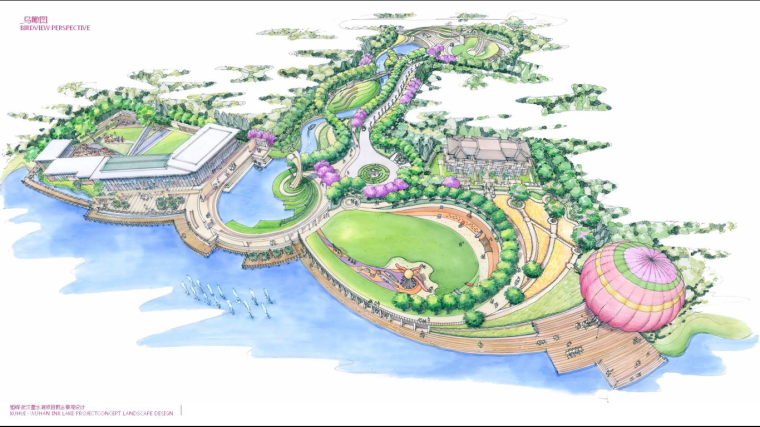 住宅景观设计平面设计资料下载-[武汉]舒适滨湖自然居住区景观设计方案
