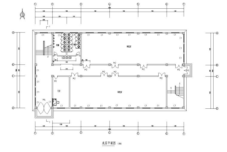 风力发电机钢筋基础图纸资料下载-三层框架图书馆钢筋及广联达算量（含图纸）