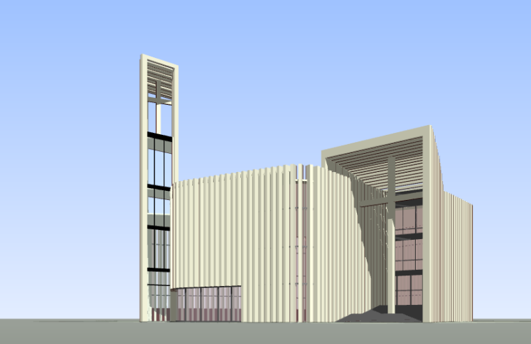 GMP：北京海淀基督教堂SU模型（1）