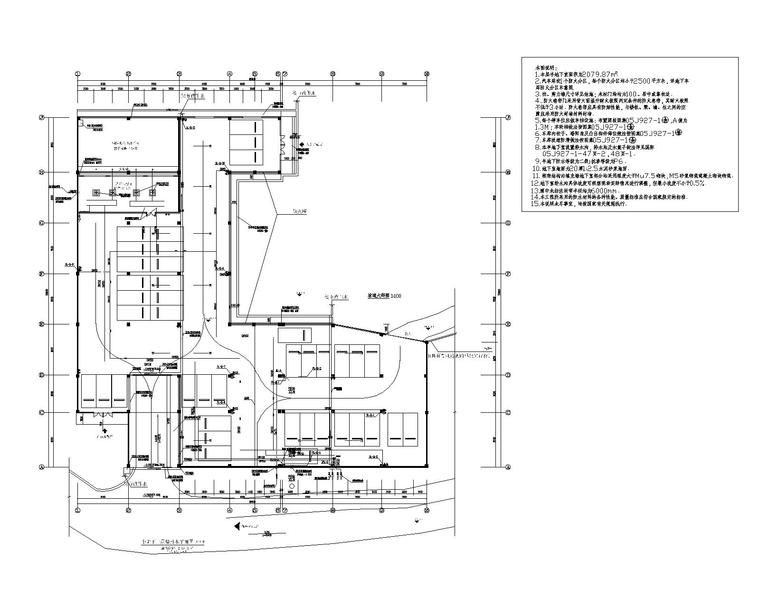 供水服务中心建筑施工图资料下载-[贵州]便民服务中心给排水施工图纸