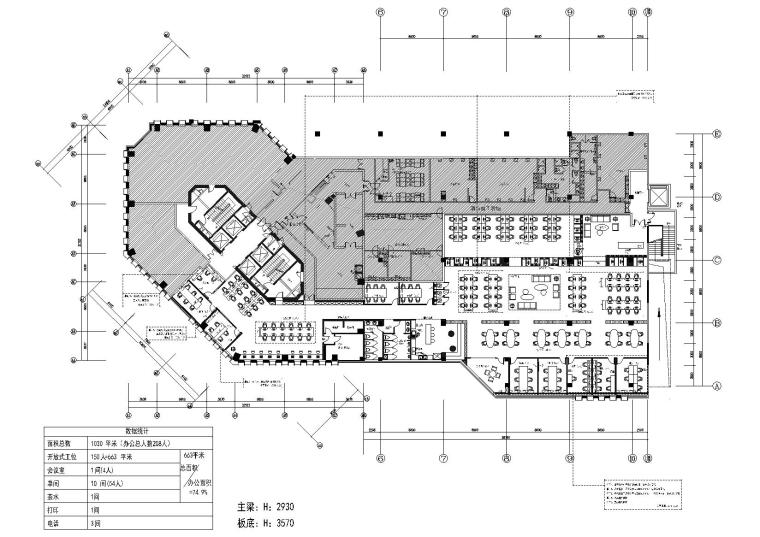 创意办公空间设计施工图资料下载-共享办公空间_效果+施工图+机电图