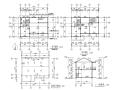 二层坡屋顶别墅砖混结构施工图（CAD）