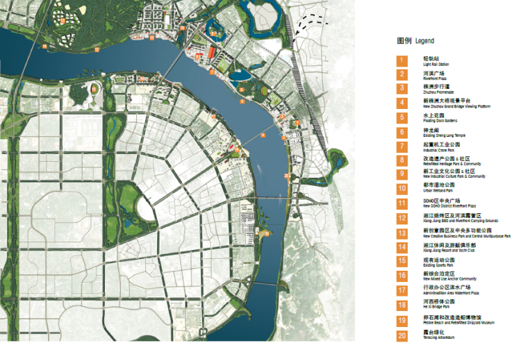 公共照明设施设计资料下载-[湖南]沿江风光带公共空间景观设计方案
