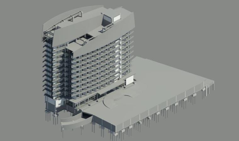 四层档案馆毕设资料下载-酒店基于BIM 的毕设第一阶段(含revit模型)