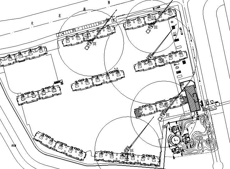 土钉墙+明排+双轴水泥搅拌桩深基坑专项方案-基坑施工总平面图