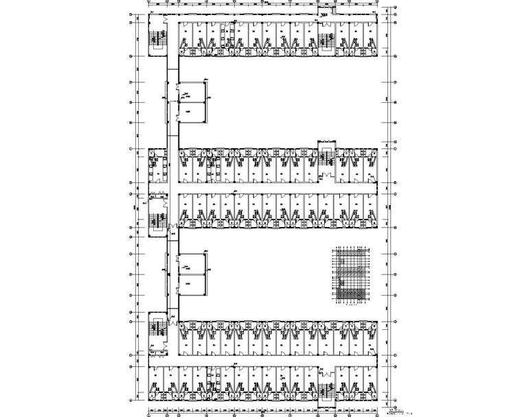 贵州某学院学生宿舍给排水施工图-四层