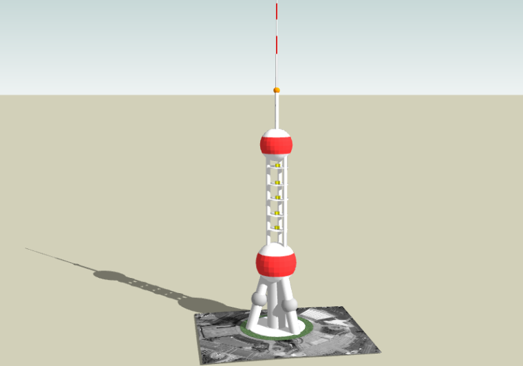 东方明珠电视塔SU模型（1）