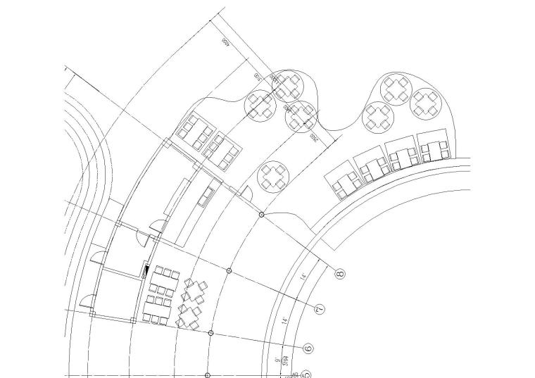 异形建筑施工图设计资料下载-​[昆明]古滇欢乐世界异形披萨店餐厅施工图