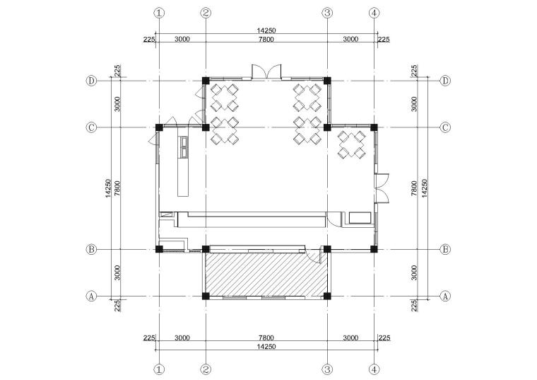 昆明餐厅施工图CAD资料下载-[昆明]古滇欢乐世界寒洲小馆餐厅设计施工图