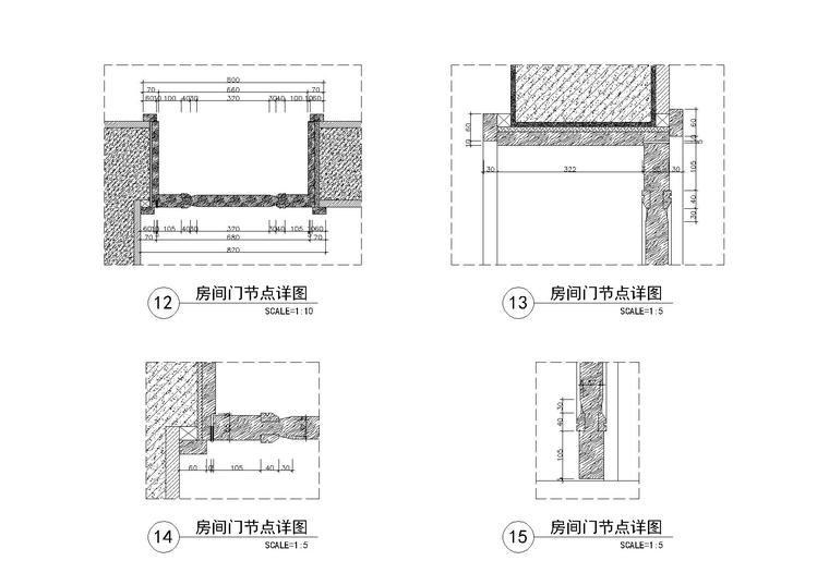 装饰门大样节点及详图合集+饰线表-装饰门节点及详图大样5