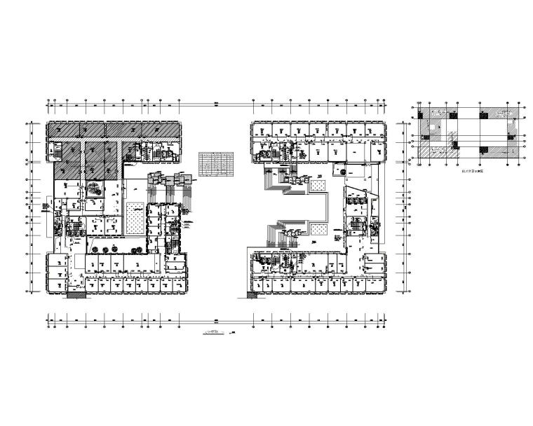 重庆大学信息技术科研楼暖通施工图-二层冷媒平面图