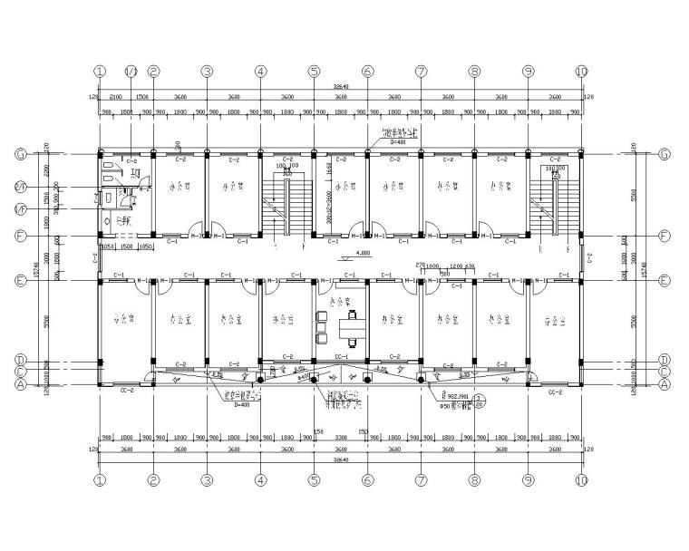 低层办公楼建筑图资料下载-五层框架办公楼结构施工图（CAD含建筑图）