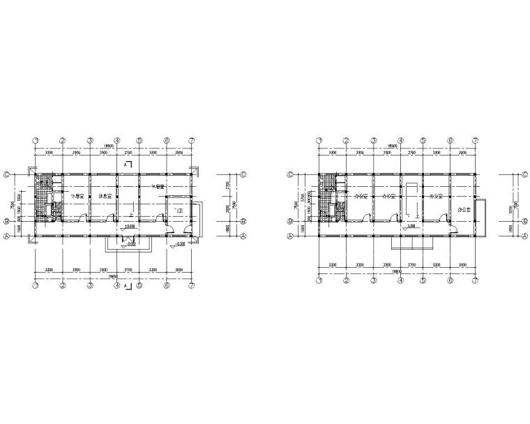 古城楼建筑图纸资料下载-三层混凝土结构办公楼施工图（CAD含建筑）