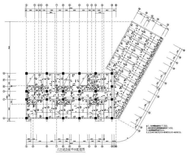3层办公楼框架结构图纸资料下载-16层办公楼框架结构设计施工图（CAD）