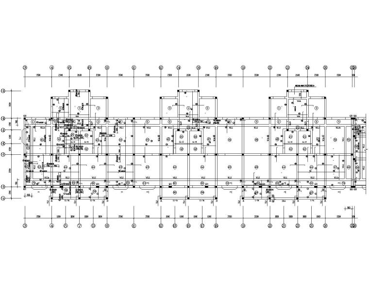 7层楼结构设计资料下载-六层商住楼底框架结构设计施工图（CAD）