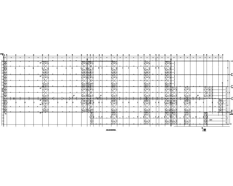 大型厂房厂房建筑图cad资料下载-某大型重钢厂房结构施工图（CAD）