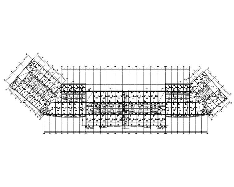 四层框架基础图资料下载-四层商用楼框架结构施工图（CAD）