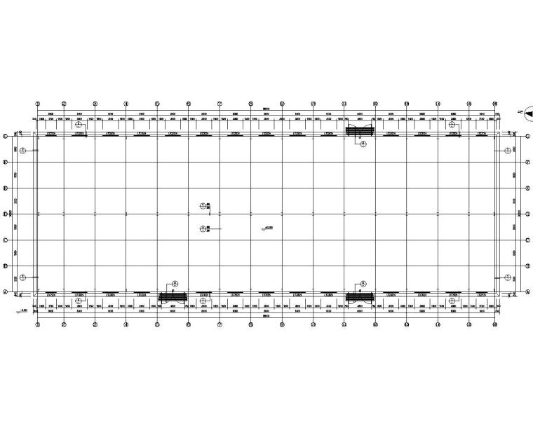 单层钢结构平面图资料下载-吊车双跨单层钢结构厂房结构施工图（CAD）