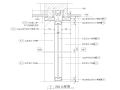 厨房玻璃推拉门及窗帘盒剖面大样详图