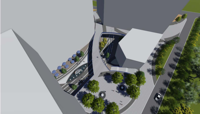 城市水系周边设计资料下载-[厦门]城市车站周边广场地块景观概念设计