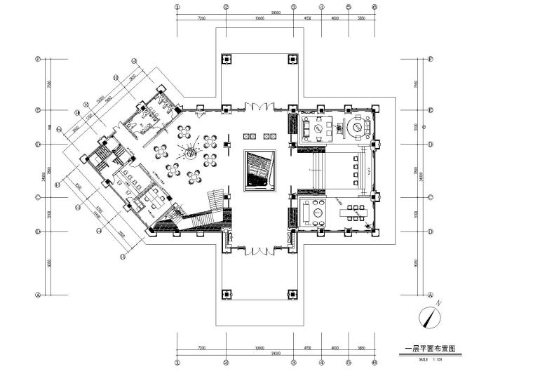 欧式新古典售楼处施工图资料下载-成都中洲锦城湖岸售楼处施工图