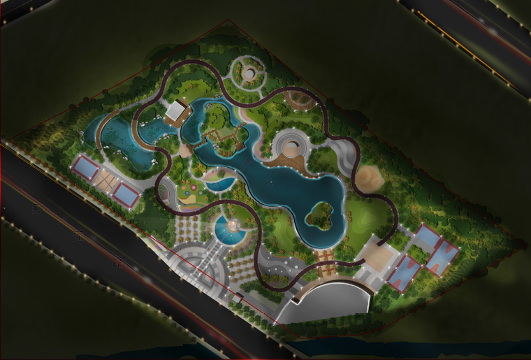 [江苏]苏州现代体育公园景观深化设计方案