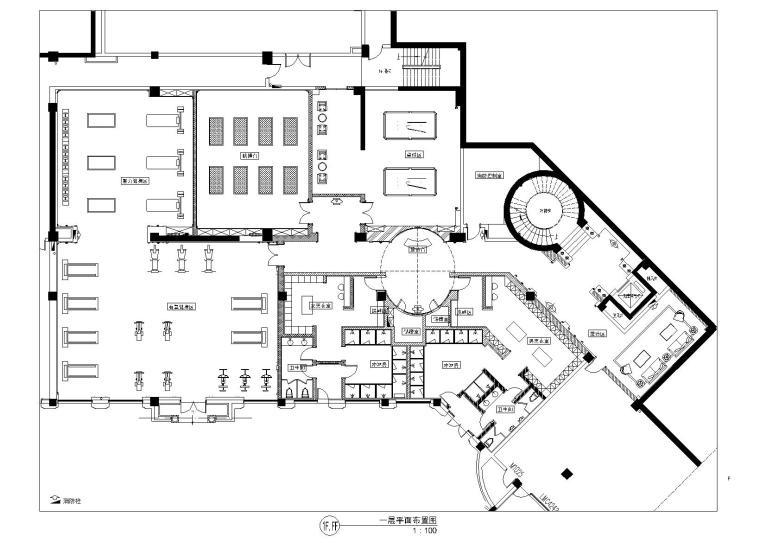 20平理发店装修效果图资料下载-新疆乌鲁木齐丁香花园会所施工图+效果图