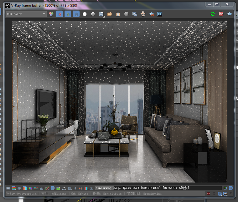 max渲染图片资料下载-渲染出现大量大块白斑