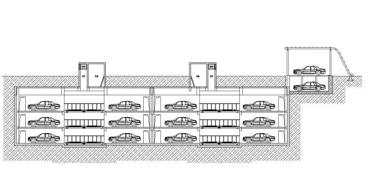 停车场项目可行性分析资料下载-公共智慧停车场北门室外建筑施工图