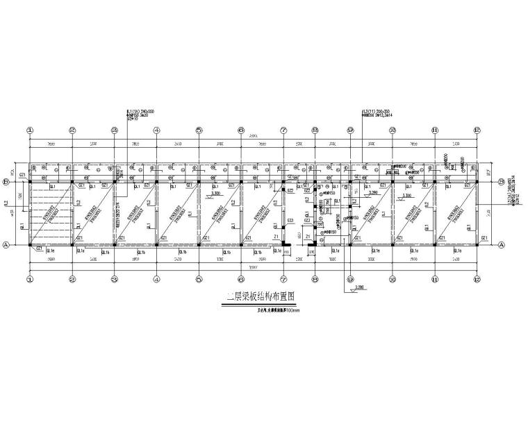 二办公楼设计图集资料下载-二层砖混结构办公楼设计施工图（CAD）