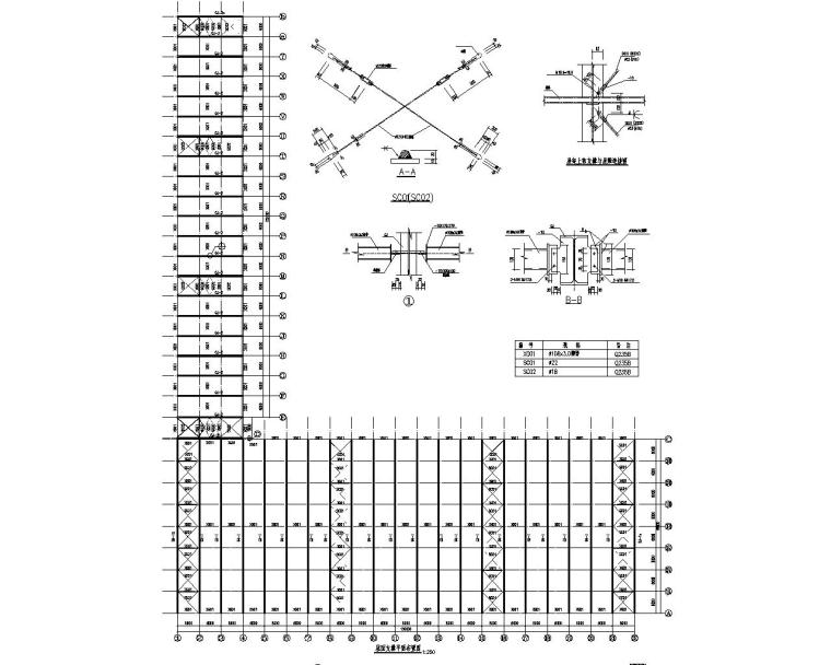 中式钢结构门头施工图资料下载-木业刨花板车间钢结构施工图（CAD）