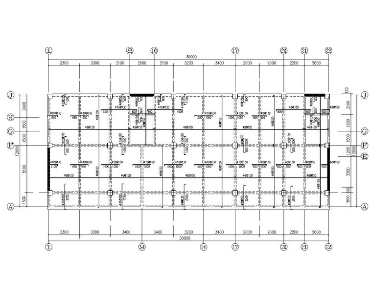 商住楼cad建筑结构图纸资料下载-多层底框结构商住楼施工图（CAD）