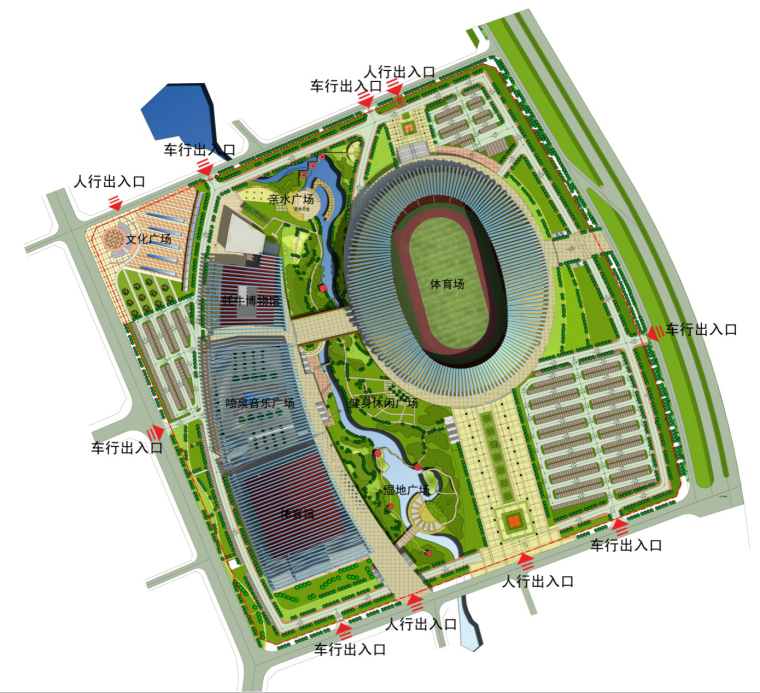 甘南文化体育中心资料下载-[拉萨]群众文化体育中心施工组织总设计