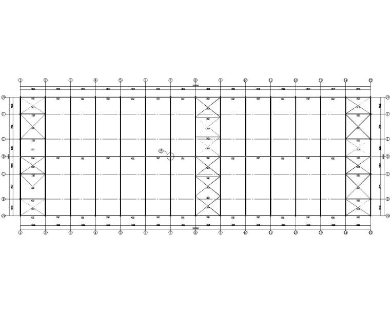 35米跨度钢结构资料下载-某公司仓库钢结构施工图（CAD）