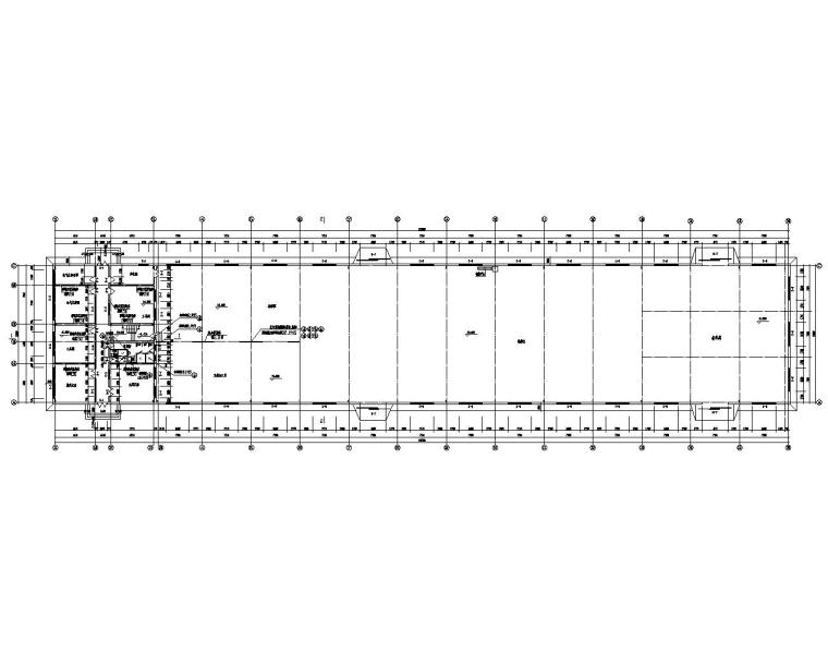 超高单跨钢结构厂房资料下载-三层车间钢结构厂房设计施工图（CAD）