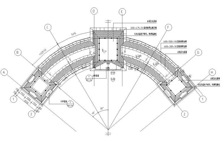 现代亭廊建筑CAD图资料下载-高端亭廊组合施工图设计