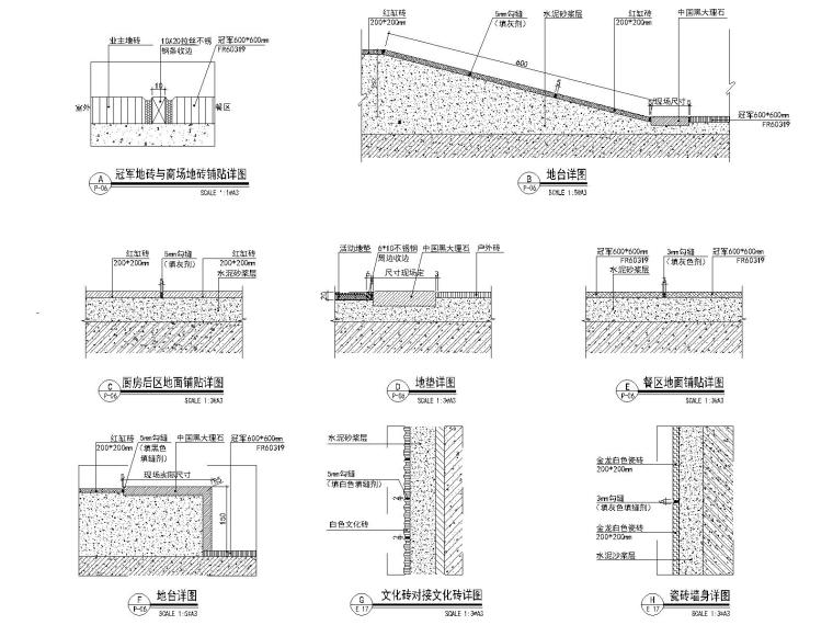 广州汉堡王快餐厅店铺施工图+概念方案+机电-10节点大样图