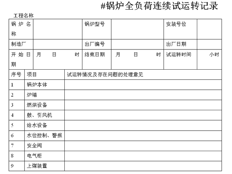 2016建筑资料表格资料下载-全套建筑工程资料表格（补水资料）