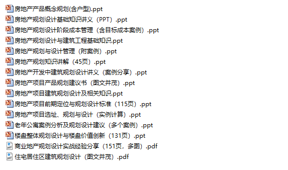 23套房地产开发资料下载-15套房地产开发规划设计合集