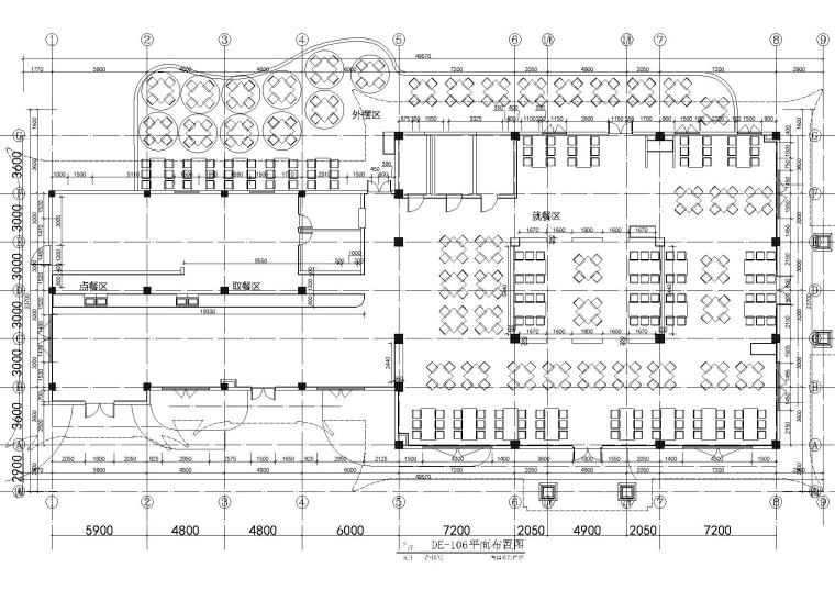 昆明餐厅施工图CAD资料下载-[昆明]古滇欢乐世界万象餐厅装饰设计施工图