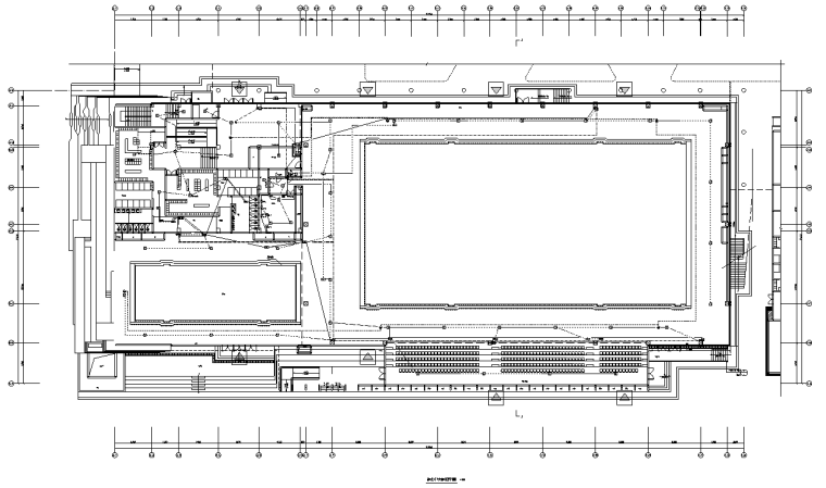 重庆某大学体育馆新建工程电气施工图纸-火灾自动报警平面图-2