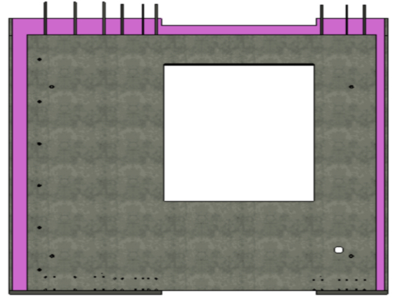装配式混凝土建筑施工规程结构工程施工概述-预制外墙正立面图
