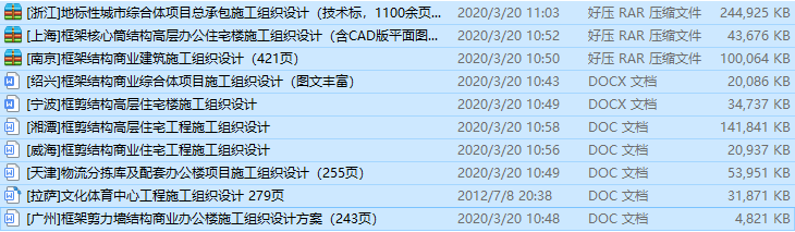 建筑工程施工风险识别资料下载-10套建筑工程施工组织设计合集（一键下载）