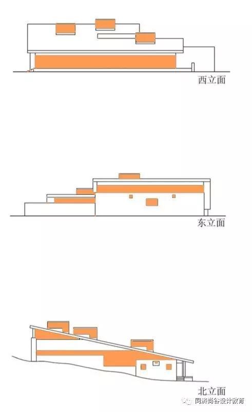 张永和山语间平面图，立面图 ，剖面图，_5