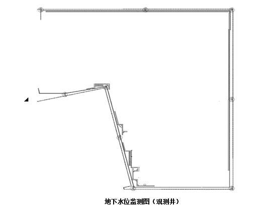 剪力墙住宅及配套工程基坑变形监测方案-地下水位监测图（观测井）